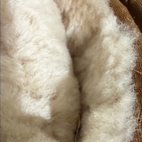 KOOLABURRA BY UGG WOMENS KOOLA SHORT FUR BOOT - RUST sz.8
